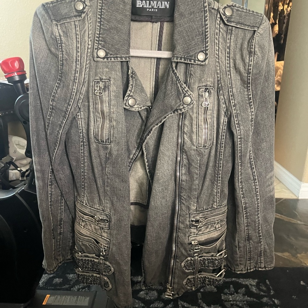 Balmain biker jacket